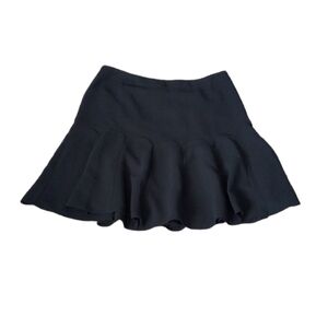 Talbots Womens Skirt Sz 16P Black Flippy Office Career Suit Work Church Winter